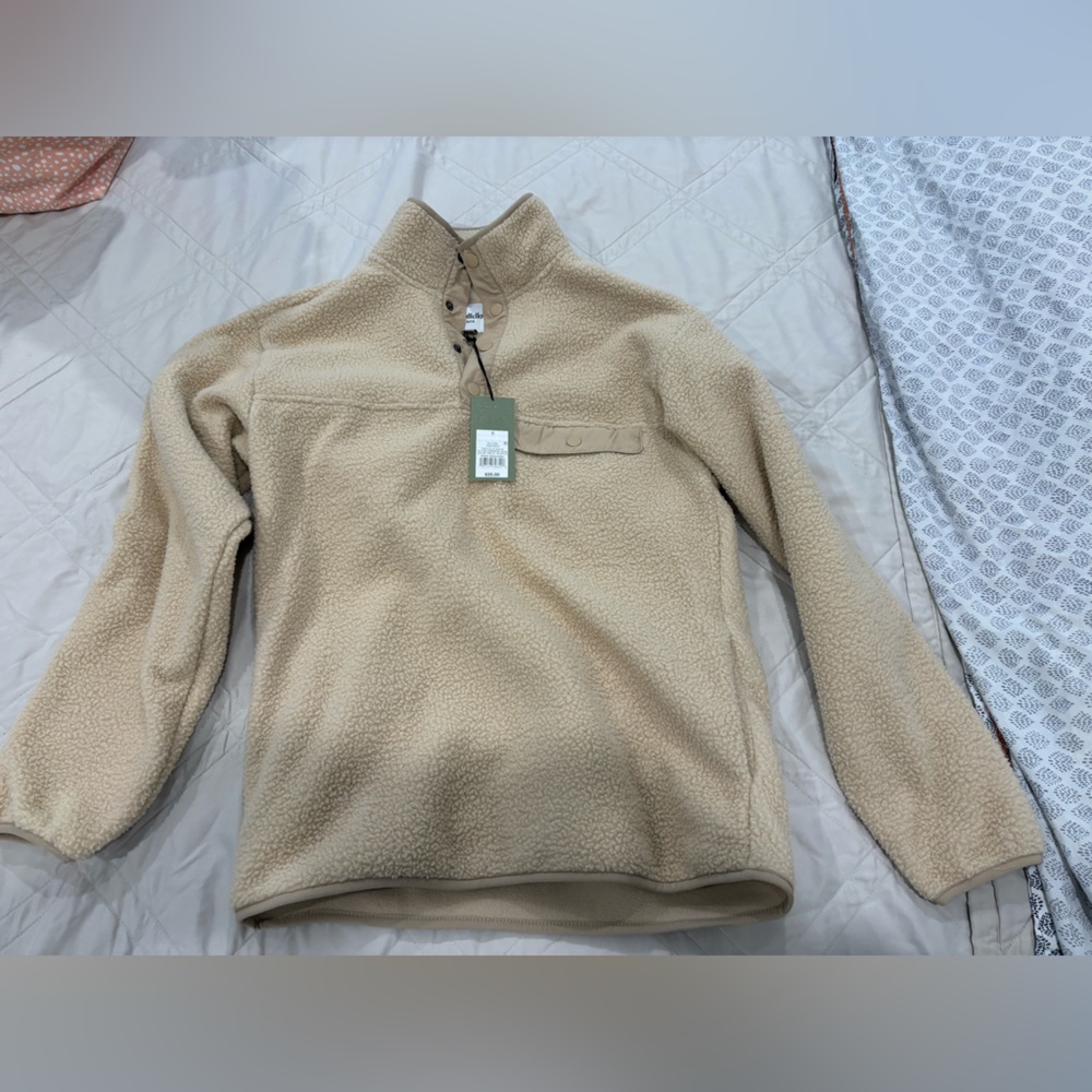 Men's High Pile Fleece Pullover Sweatshirt - Goodfellow & Co - New with tag